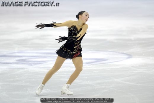 2013-03-02 Milano - World Junior Figure Skating Championships 6490 Rika Hongo JPN